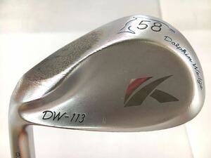 レフティ☆ウェッジ☆キャスコ☆Dolphin Wedge DW-113☆58度☆ダイナミックゴールド☆Flex:S400☆35in☆D-5☆471g☆メンズ左☆即決価格