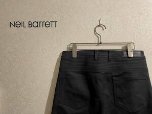◯ イタリア製 Neil Barrett バイカー スキニー パンツ / ニールバレット スリム ブラック 黒 31 Mens #Sirchive