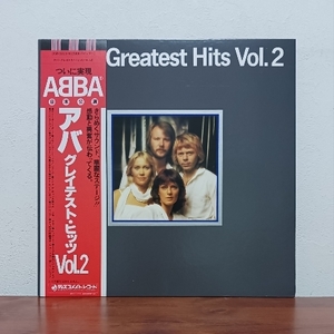 帯付LP/ アバ☆ABBA「グレイテスト・ヒッツ / GREATEST HITS VOL.2」ダンシング・クイーン　サンキュー・フォー・ザ・ミュージック