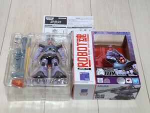 即決極美品 ROBOT魂 機動戦士ガンダム SIDE MS MS-09ドム ver.A.N.I.M.E. おまけ台座魂ステージ付 ロボット魂 フィギュア