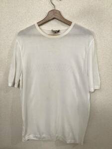 HERMES エルメス　デザインTシャツ 半袖Tシャツ　ホワイト　ハイブランド　セレクト　古着　XL
