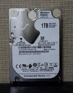 ■未使用品■WesternDigital製2.5inch AVコマンド対応HDD 1TB WD10JUCT