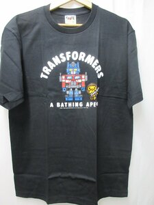 □1000円～未使用　　ア ベイシング エイプ APE トランスフォーマー　Tシャツ　サイズXL