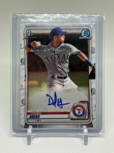 1ST BOWMAN ディオスベル アリアス サイン 直書き 2020 Bowman Baseball MLB Diosbel Arias AUTO