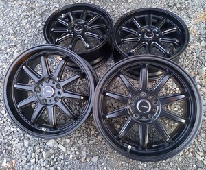 美品 5ZIGEN FIREBALL 17インチ 7J +45 PCD 114.3 5H 4本 WORK WEDS SSR BBS RAYS スイフト ロードスター シビック インテグラ