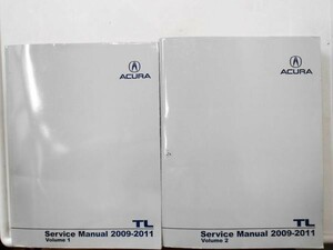 HONDA TL 2009-2011 Service Manual Vol.1-2 英語版　北米仕様