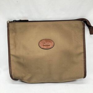 ランセル LANCEL セカンドバッグ クラッチバッグ ブラウン ベージュ KN-JZF4