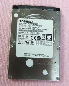 Toshiba 東芝 2.5インチ HDD 320GB 厚さ7mm 使用時間3001～4000H