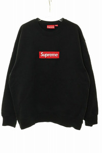 シュプリーム SUPREME 22AW BOX LOGO CREWNECK BLACK M ボックス ロゴ クルーネック スウェット ブラック 【ブランド古着ベクトル】☆AA★2