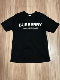 【美品】BURBERRY ロゴ クルーネックTシャツ S 黒