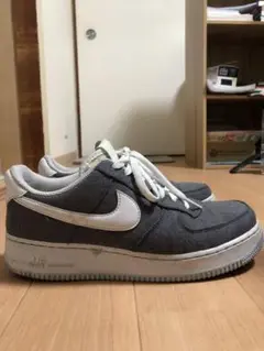 Nike Air Force 1 グレー/ホワイト US9 サイズ:27cm