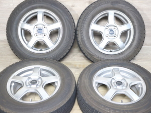 バリ溝付き即決品☆トップラン 5.5J +45 185/70R14 PCD100 4H アクア ヤリス ヴィッツ カローラフィールダー フィット インサイト キューブ