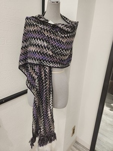 イタリア製　未使用　MISSONI　マフラー　【８７６７－４２－１】