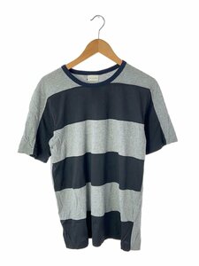 DRIES VAN NOTEN◆Tシャツ/M/コットン/GRY/ボーダー/2009868