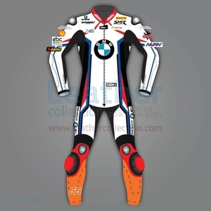 海外 高品質　送料込み　トム・サイクス BMWモトラッド BMWMOTORRAD レザーレーシングスーツ　サイズ各種　パンチング　レプリカ カスタムd