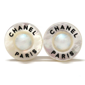 中古 シャネル イヤリング ヴィンテージ フェイクパール ABランク ゴールド金具 ホワイト アクセサリー 小物 CHANEL【送料無料】【三田店】