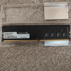 メモリ◆TEAM DDR4-3200 8GB◆TED48G3200C22BK◆TEAMGROUP◆デスクトップ用 