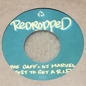 新品廃盤　THE GAFF / REDROPPED 002 (FEAT. DJ MARVEL) 7inch 7インチ レコード　hip hop soul ソウル Re-Edit　SAMPLING　dj koco muro