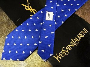 ★並品★4R01409【YSL】サンローラン「デザイン 柄」ネクタイ