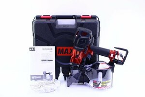 ●未使用 MAX マックス HN-90N5(D)-R 高圧釘打ち機 90mm スーパーネイラ エアロスター マイスターレッド【10686610B】