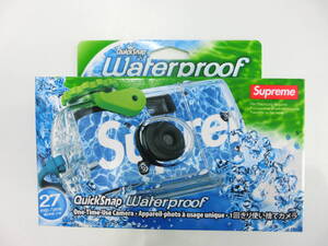 ★☆SUPREME FUJIFILM Waterproof Camera ☆★ #3549 シュプリーム ウォータープルーフ 使い捨てカメラ ブルー 未開封 