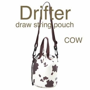 Drifter draw string pouch cow print ドリフター　牛柄