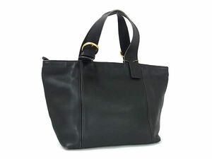 1円 ■美品■ COACH コーチ 4133 オールドコーチ ヴィンテージ レザー ハンドバッグ トート ブラック系 BK1803