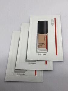 リキッドファンデーション試用見本　SHISEIDO シンクロスキン　ラディアントリフティング　ファンデーション　220Linen 1gパウチ×3