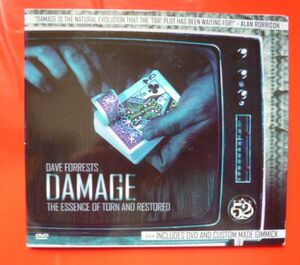 目の前で復活するカード　 DAMAGE 　DVD&ギミック　マジック 　手品　レクチャー　種明かし