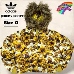 入手困難adidasアディダスJEREMYSCOTT花柄ダウンジャケット短丈O