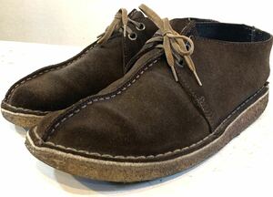 CLARKS★DESERT TREK★デザートトレック★ブーツ★本革★レザー★トレックマン★クレープソール★天然ゴム★クラークス★定価26,000円★茶