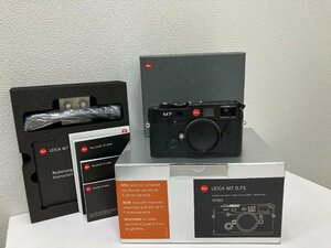 【J55076】Leica ライカ M7 0.72 レンジファインダーカメラ ブラック 箱付 外観良好 動作未確認の為ジャンク扱い 長期保管品