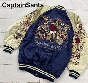 Y3◇ CaptainSanta キャプテンサンタ ジュニア 12サイズ スカジャン スタジャン ブルゾン アウター 刺繍 古着