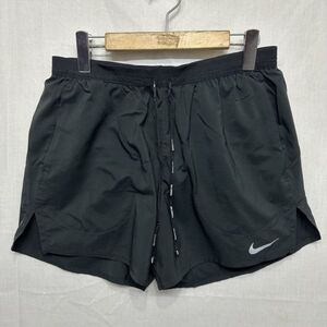 NIKE ナイキ ショート ハーフ パンツ ボトム 半 ズボン インナー 付き L DRI-FIT 黒 ブラック ジョギング ランニング ウェア b20773