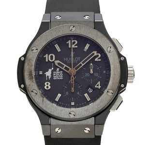 ウブロ HUBLOT ビッグバン ポロ ゴールドカップ GSTAAD 世界限定250本 301.CM.1140.RX.PCG08 ブラック文字盤 中古 腕時計 メンズ