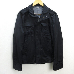 D■ジュンメン/JUNMEN M-65風 ミリタリージャケット JKT【M】黒/MENS/92【中古】