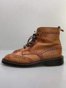 Tricker’s◆レースアップブーツ/US7.5/BRW/レザー/827873/2508/ウイングチップ