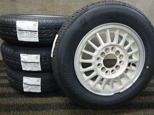 SHT7532■145/80R12 80/78N LT BRIDGESTONE K370 社外アルミ 4.5J 4H PCD100 2023年 新品夏タイヤ★条件付送料無料★軽トラ バランス済