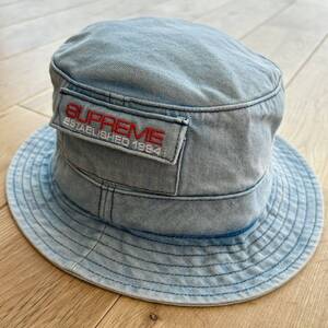 【希少】即完売 Supreme Pocket Crusher Hat Denim 19SS Blue シュプリーム ポケット クラッシャー ハット デニム ブルー