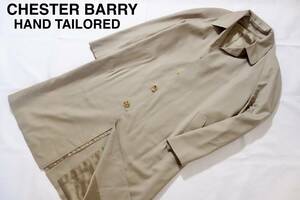 【送料無料】美品 最高級ハンドメイド Chester Barry チェスターバリー ステンカラーコート メンズ 日本製 裏地シルク 着るロールスロイス