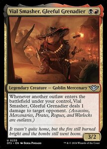 MTG ■金/英語版■(235)《陽気な擲弾兵、薬瓶砕き/Vial Smasher, Gleeful Grenadier》★FOIL★ サンダージャンクション OTJ 金U