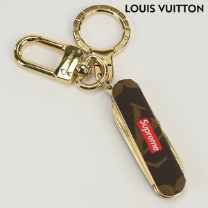 11/5はさらに+10倍 中古 ルイヴィトン キーリング ユニセックス ブランド LOUIS VUITTON シュプリームコラボ ポケットナイフ メタル MP2071