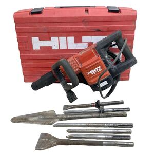 ジャンク■HILTI ヒルティ 電動ハンマー ケース ブルポイント付き 電動工具 コード式 ハツリ機 TE705 中古品■兵庫県姫路市発 G6