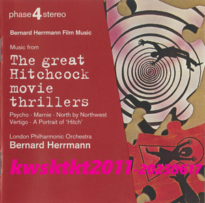 443-895-2★London Philharmonic Orchestra BERNARD HERRMANN　Music from THE GREAT HITCHCOCK MOVIE THRILLERS