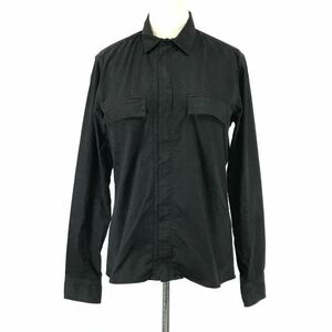 エディション/edition/トゥモローランド★シャツジャケット【1/メンズS/黒/black】Jaket/Shirts◆BH700