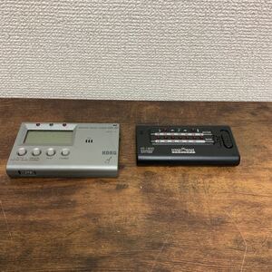 △ギター楽器　GUITAR BASS TUNER GA-20 HT-1800 2個まとめ　ジャンク部品取りに