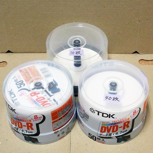 TDK DVD-R データ用 合計100枚 8倍速 ホワイト・ディスク 日本製 DVR-R47PWX50PK