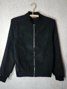 to4218　ZARA MAN　ザラ　マン　ジップ　ブルゾン　エンボス加工　デザイン　人気