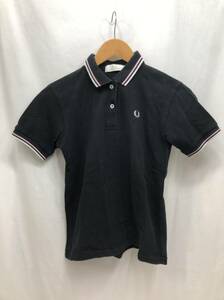 FRED PERRY 半袖 ポロシャツ レディース M ブラック フレッドペリー 24090902