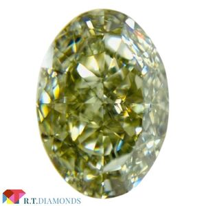 カメレオン！FANCY GRAYISH GREENISH YELLOW 1.29ct OV/RT2858/GIA